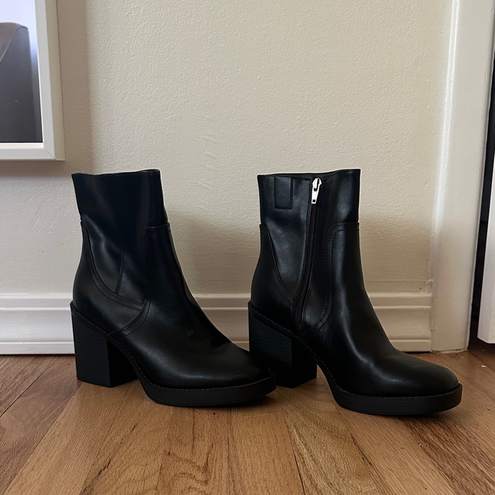 Black Ankle Boots - Picture 2 of 9